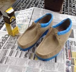 painting suede with acrylic paint